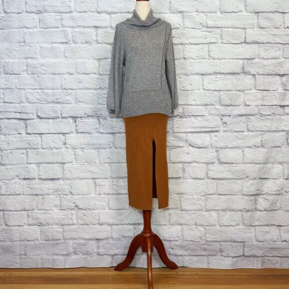 Alexia Admor Copper Ribbed Pencil Skirt - Picture 5 of 9